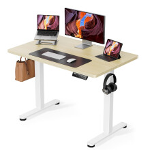 ErGear Electric Standing Desk Height Adjustable 100 x 60cm, Sit Stand Desk with 4 Memory Smart Pannel for Home Office with Splice Board