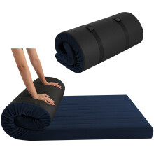 MeMoreCool Roll Up Mattress Single, Portable Futon Mattress, High Density Foam Foldable Floor Mattress with Travel Bag, Floor Lounger Guest Bed Sleep