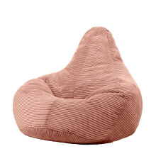 icon Dalton Cord Recliner Bean Bag, Dusk Pink, Large Adult Bean Bag Chair with Filling Included, Comfy Chair, Living Room Furniture, Bedroom Furniture