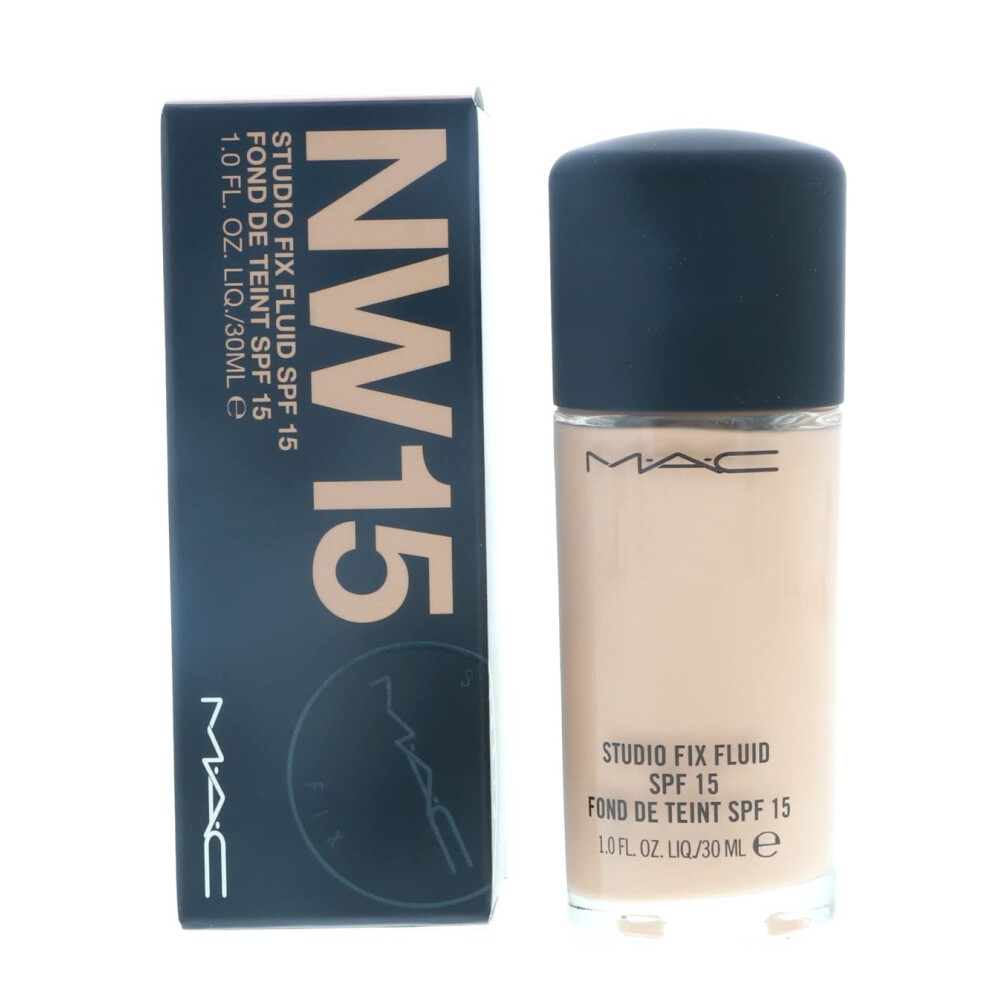 New Mac M.a.c Studio Fix Fluid Foundation Spf 15 Nw15 Sg_b0017qk4do_us