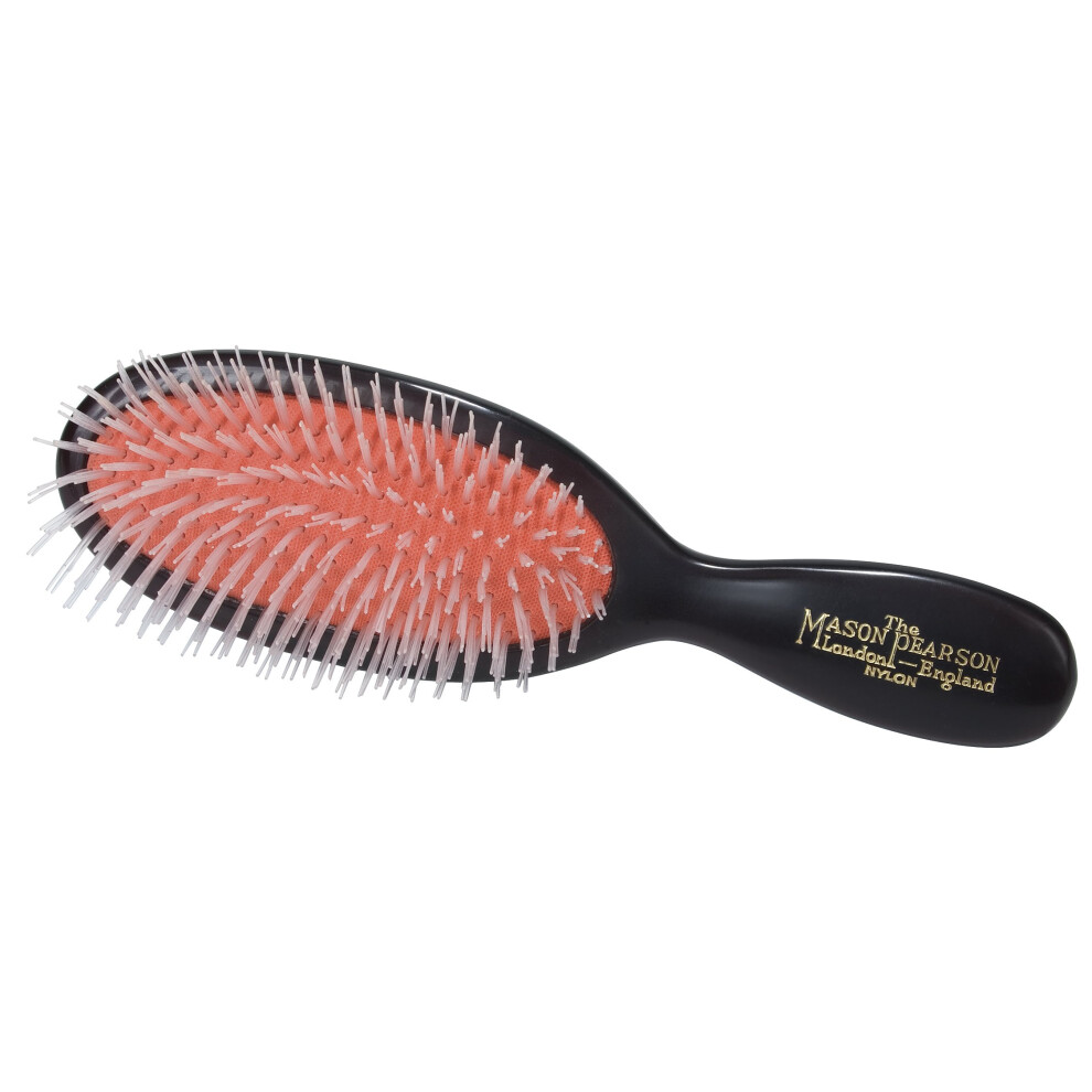 Mason Pearson N4 Nylon Pocket Hair Brush - Dark Ruby
