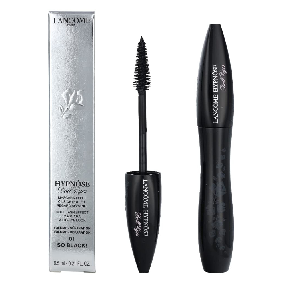 Lanc?me Hypn?se Doll Eyes Mascara - Volumising & Lengthening Mascara for a Wide-Eyed Doll Lash Look, Clump-Free, 01 Black