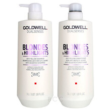 Goldwell Dual Senses Blondes & Highlights Conditioner and Shampoo 25.4 Oz by Goldwell