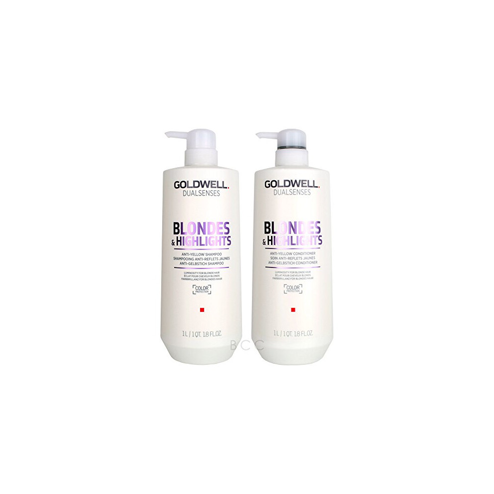 Goldwell Dual Senses Blondes & Highlights Conditioner and Shampoo 25.4 Oz by Goldwell