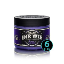 INK-EEZE Purple Glide Tattoo Ointment ? Non-Petroleum, Essential Oil Infused Formula - For Artist and Aftercare - Vegan, Cruelty Free - 6oz jar