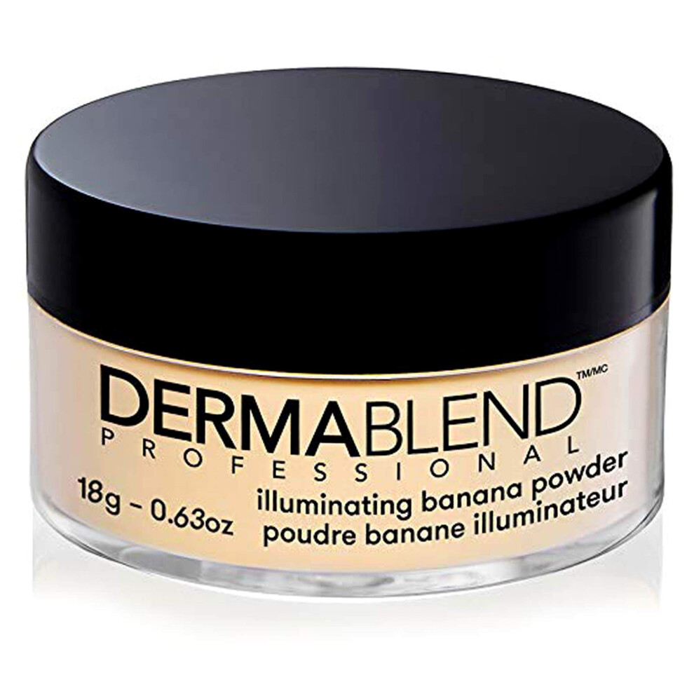 Dermablend Professional Illuminating Banana Loose Setting Powder - Sets Face And Body Makeup For Up To 16 Hours - Instantly Brightens Complexion - For