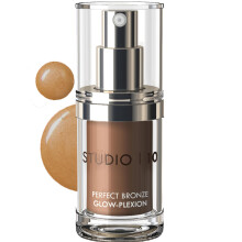 Studio10 Perfect Bronze Glow Plexion Bronzer and Highlighter Duo Compact for Sculpting Lifting and Brightening the Face Subtle Sun Kissed Glow for