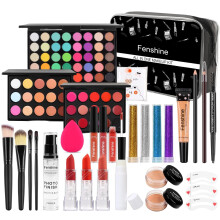 Professional All in one Makeup Set, Fenshine Cosmetic Make Up Starter Kit With Storage Bag Portable Travel Make Up Palette Eyeshadow Foundation Lip