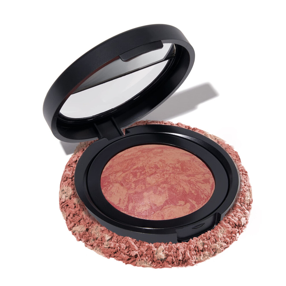 Laura Geller Beauty LAURA GELLER NEW YORK Baked Blush-n-Brighten Marbleized Blush-Tropical Peach Creamy Lightweight Matte Finish, 70.87 g (Pack of 1),
