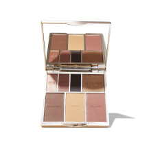 Bare Basics Face & Eye Palette from Sculpted by Aimee (Nude 02) - Travel-Friendly, Nude Look Eyeshadow, Highlight, Bronzer, Blush & Setting Powder