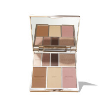 Bare Basics Face & Eye Palette from Sculpted by Aimee (Nude 01) - Travel-Friendly, Nude Look Eyeshadow, Highlight, Bronzer, Blush & Setting Powder