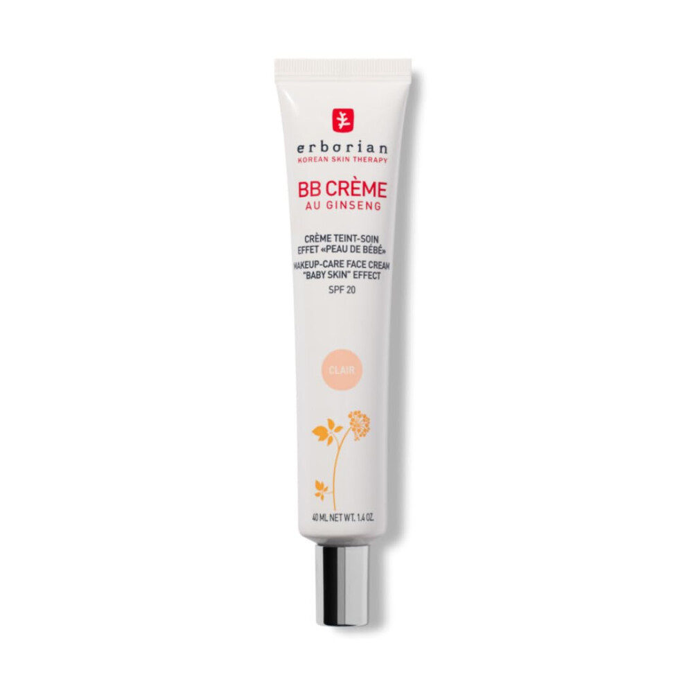 Erborian - BB Cream With Ginseng - Complexion Cream - "Baby Skin" Effect - Korean Cosmetic Treatment 5 -In -1 For SPF 20 - Clear - 40 ml-image-OPC-PH529ZC-NEW