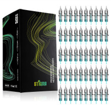 STIGMA 50Pcs Tattoo Cartridges Needles Disposable Mixed #12 Standard Round Liner Cartridge 3RL 5RL 7RL 9RL 11RL EN02B-50KIT-E