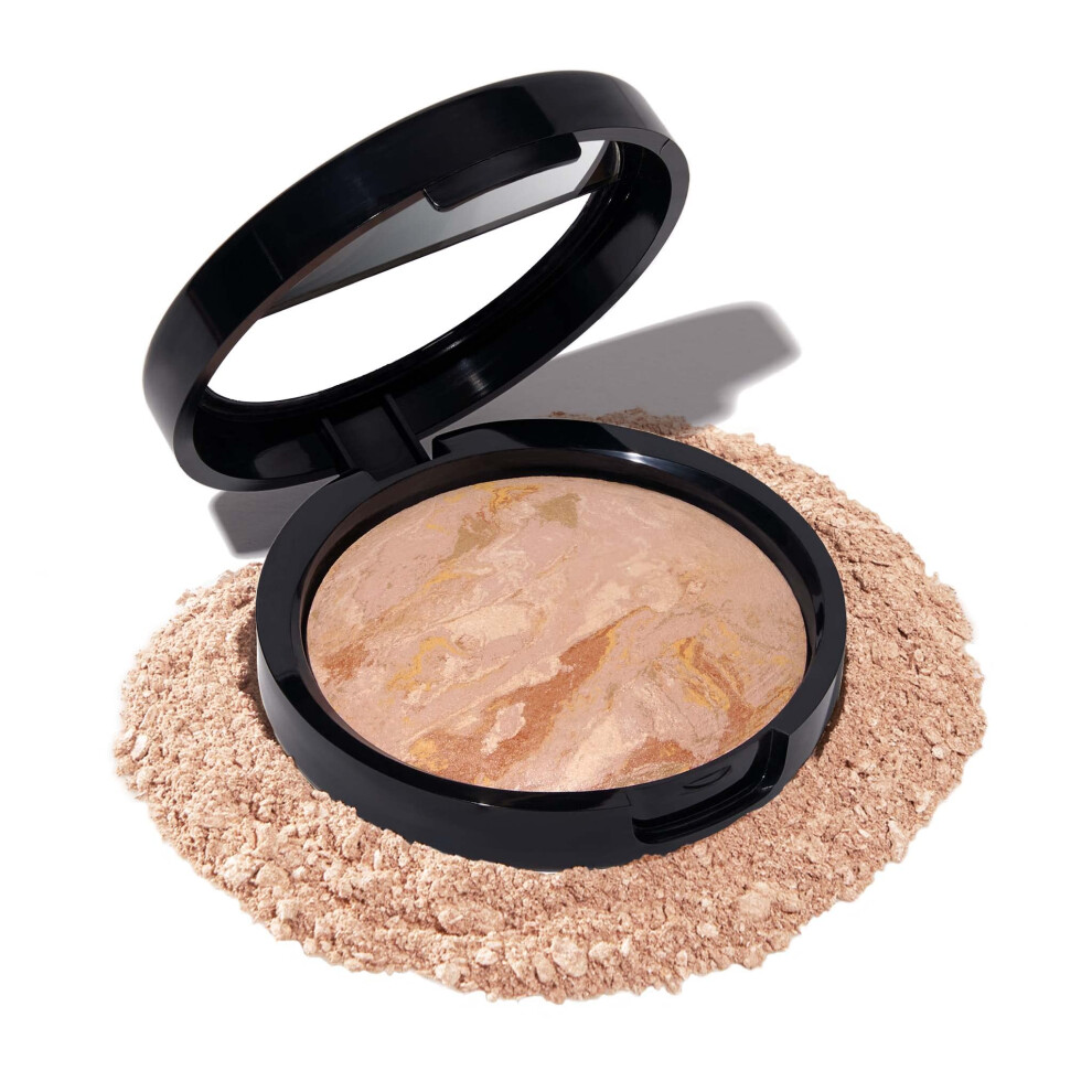 LAURA GELLER NEW YORK Baked Balance-N-Brighten Color Correcting Powder Foundation, Fair