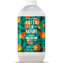 Faith In Nature Natural Jojoba Conditioner, Smoothing for Dry Hair & Scalp, Vegan & Cruelty Free, No SLS, Silicones or Parabens, 5L Refill Pack