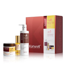 Karseell Maca Essence Moisturizing Repair Set: Collagen Hair Mask 500ml, Shampoo 500ml & Maca Essence Oil 50ml - Argan Oil Treatment for Dry Damaged