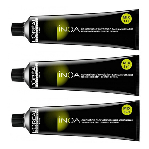 L’Oréal Paris L'oreal Inoa, Tone 7 Dye (Medium Blonde), 60 ml, Pack of 3