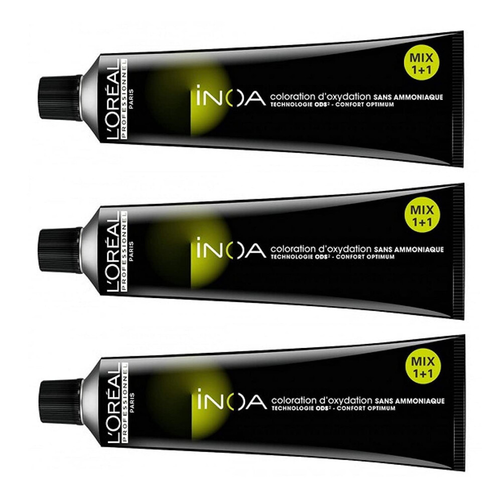 L'oreal Inoa, Tone 7 Dye (Medium Blonde), 60 ml, Pack of 3-image-OPC-PH52BFF-NEW