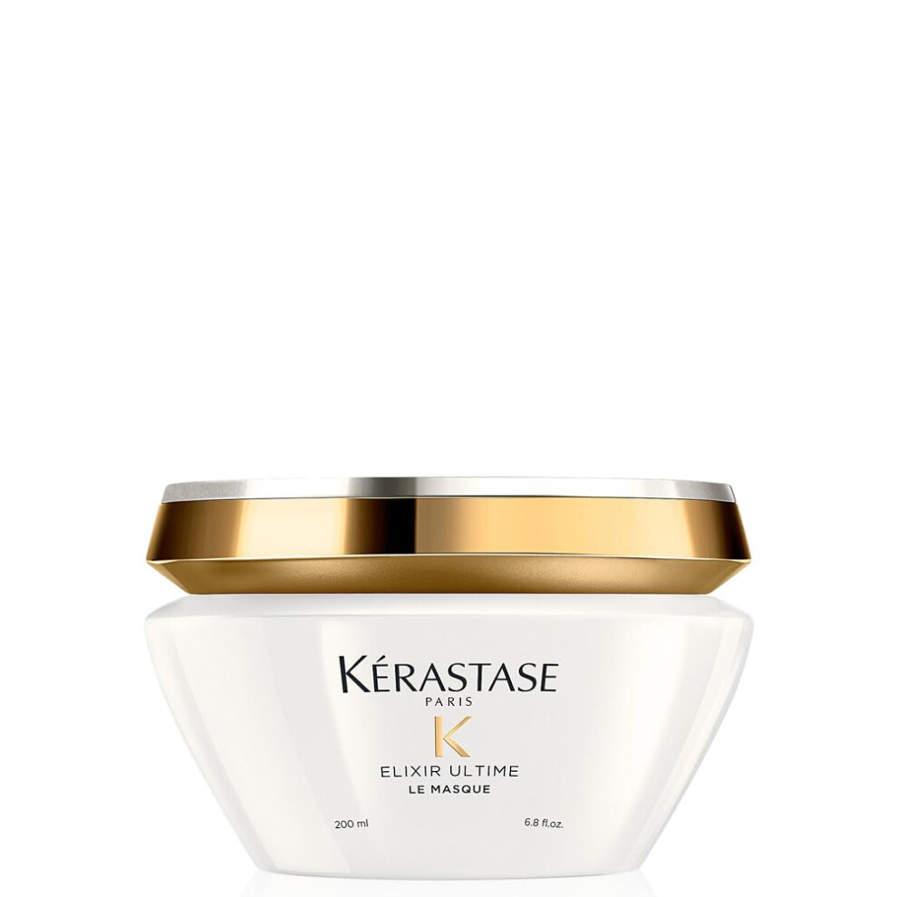 K?rastase Elixir Ultime, Oil-infused Lightweight Shine Conditioning Treatment, For Dull Hair, With Five Precious Oils, Masque Elixir Ultime, 200ml