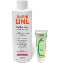 INVERTO ONE 180ml for Long Hair Complex Brazilian Keratin Hair Treatment Blowout Professional Results Straighten and Smooths hair Formaldehyde-Free