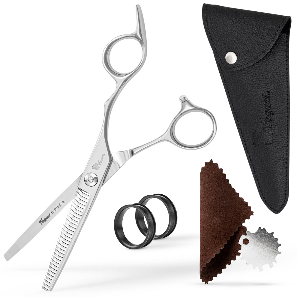 Fagaci Hair Thinning Scissors Hairdressing Professional Extremely Sharp Blades, Fine Cutting 440C Steel Hair Cutting Scissor, Hair Scissors For Women