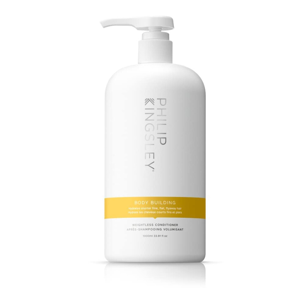Philip Kingsley | Body Building Weightless Conditioner | Volumising Conditioner for Fine, Limp, Flat, Flyaway Short Hair | Hydrates, Thickens, Lifts