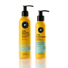 COCUNAT - Curly Method - Perfect Curls in 2 steps - Moisturizer Leave-in + Curl Booster - Moisturises, Nourishes, Strengthens, Eliminates Frizz and