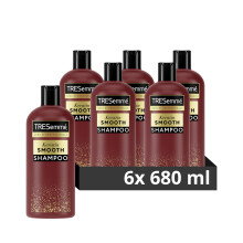 TRESemm? Keratin Smooth Shampoo hair care product with hydrolysed keratin for 72h frizz control, smoothness & shine 6x 680 ml