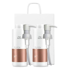 Wella Fusion Intense Repair Shampoo DUO Pack 2 x 1000ml with Pumps and Gift Bag