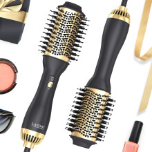 LANDOT Hair Dryer Brush, Lightweight Heated Hair Brush, One-Step Air Stylers and Volumizer Blow Dryer for Drying Straightening Curling Volumizing