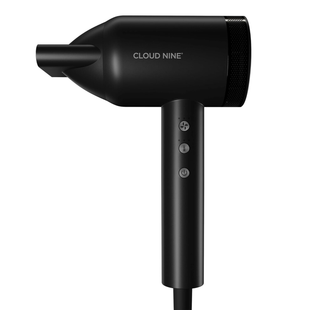 CLOUD NINE The Airshot Pro Hair Dryer | Powerful Salon Self Clean Mode Long Lasting Temperature Control | Eco Precision Motor Magnetic Diffuser |
