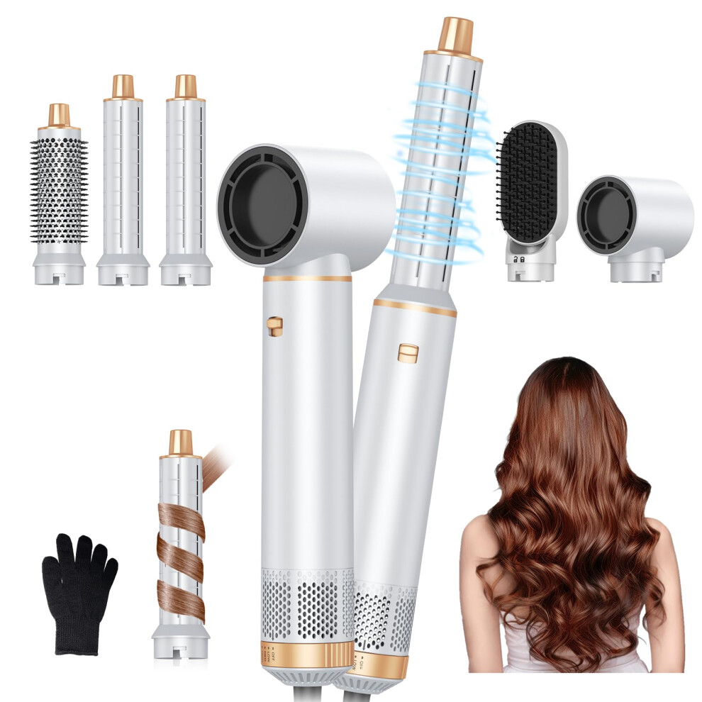 Air Styler Magic Hair Styler- 5 in 1 Hair Dryer Brush Ionic Air Curler,Blowout Airflow, Blow Dryer Brush Set,Multi Styler Tools fo Fast Drying Styling