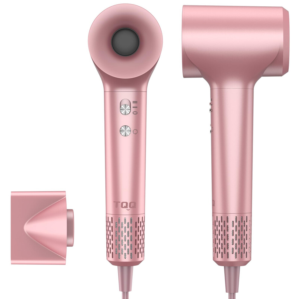 Tqq Hair Dryer, 200 Million Negative Ionic Hairdryer, 110, 000 Rpm High Speed Brushless Motor Blow Dryer For 2Min Fast Drying, 57Db Low Noise Travel