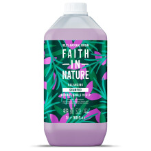 Faith In Nature Natural Lavender & Geranium Shampoo, Balancing for Normal Hair & Scalp, Vegan & Cruelty Free, No SLS, Silcones or Parabens, 5L Refill