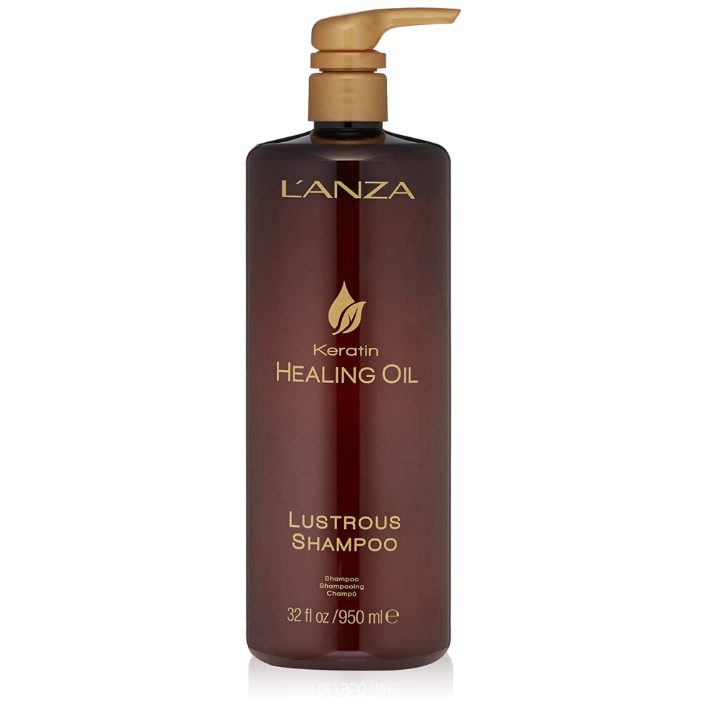 LâAnza L'anza Keratin Healing Oil Lustrous Shampoo For Damaged Hair - Nourishes, Repairs, And Boosts Hair Shine And Strength For A Perfect Silky Look,