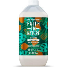 Faith In Nature Organic Coconut Conditioner, Hydrating for Dry Hair & Scalp, Vegan & Cruelty Free, No SLS, Silicones or Parabens, 5L Refill Pack