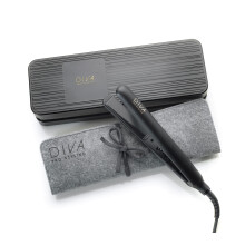 Diva Pro Styling Digital Straightener and Styler Onyx with Macadamia Argan Oil and Keratin Infused Ceramic Plates