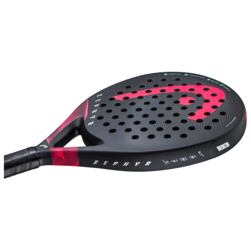 HEAD HEAD Zephyr 2023 padel racket, Black / Pink 2