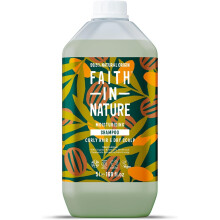Faith In Nature Natural Shea & Argan Shampoo, Moisturising for Curly Hair & Dry Scalp, Vegan & Cruelty Free, No SLS, Silicones or Parabens, 5L Refill