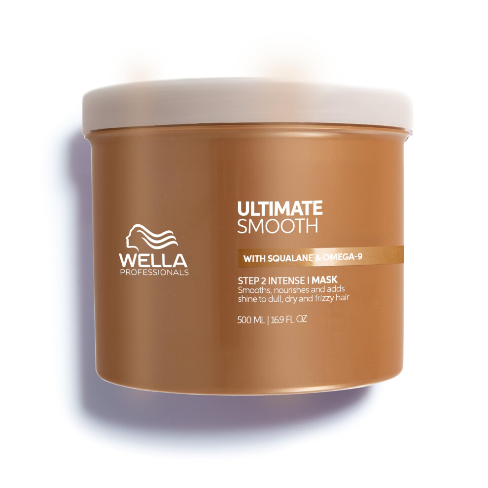 Wella Professionals Ultimate Smooth Hair Mask - Nourishing Hair Mask With Squalane & Omega 9 - For Dry, Dull & Frizzy Hair (500ml)
