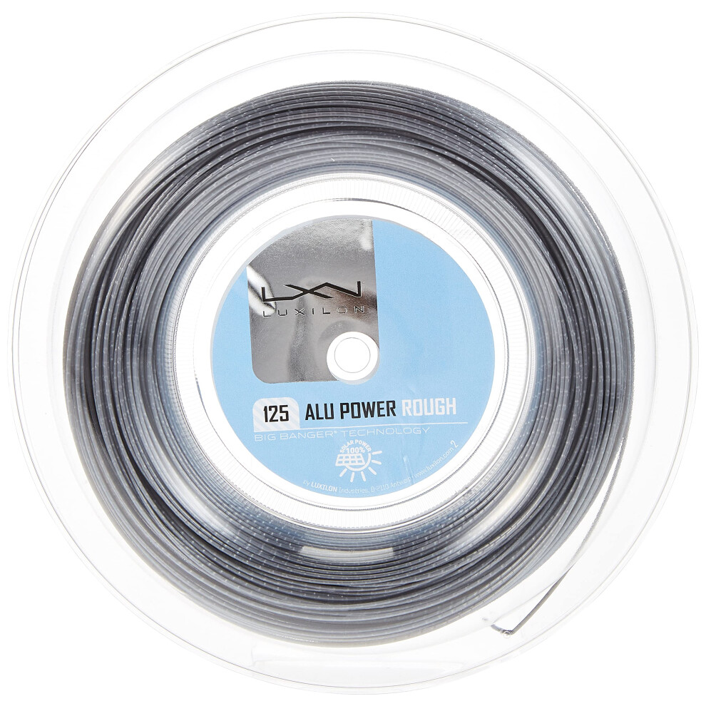 Wilson Luxilon Alu Power Rough 125 Tennis String - 100M Reel, Grey