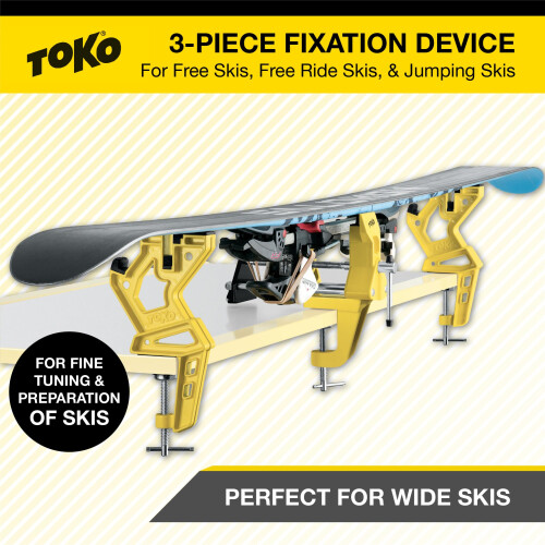 TOKO Ski Vise Freeride - Yellow, One Size 1