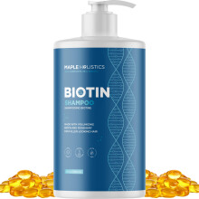 Volumizing Biotin Shampoo for Thinning Hair - Thickening Shampoo for Men and Women with Rosemary Essential Oil - Vegan Paraben and Sulphate Free Hair