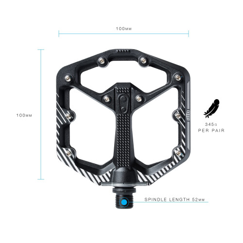 CRANKBROTHERS Stamp-7 Pedals - Small, Danny Mac Model,Black 1
