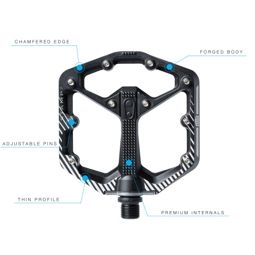 CRANKBROTHERS Stamp-7 Pedals - Small, Danny Mac Model,Black 2