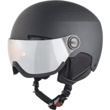 ALPINA Unisex - Adult, ARBER VISOR ski helmet, black matt, 58-61 cm