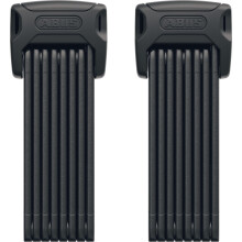ABUS folding lock Bordo 6000K with SH lock holder - set of 2 - bike locks with XPlus cylinder for high tamper protection - security level 10 - length