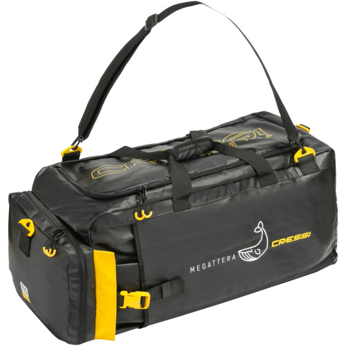 Cressi Cressi Megattera Bag, Black / Yellow, 110 LT
