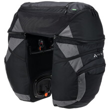 VAUDE Karakorum Pro 68 L pannier bag for bicycles in black, Stylish bike rack bag, 100% Waterproof, Rear bike pannier, Easy Attachment