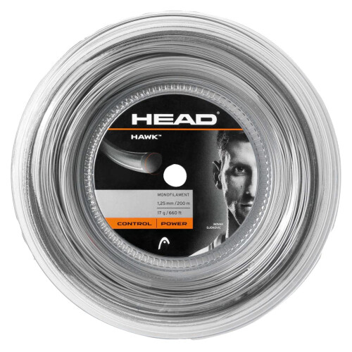 HEAD HEAD Unisex's Hawk Reel Racquet String-Multi-Colour/Green, Size 16